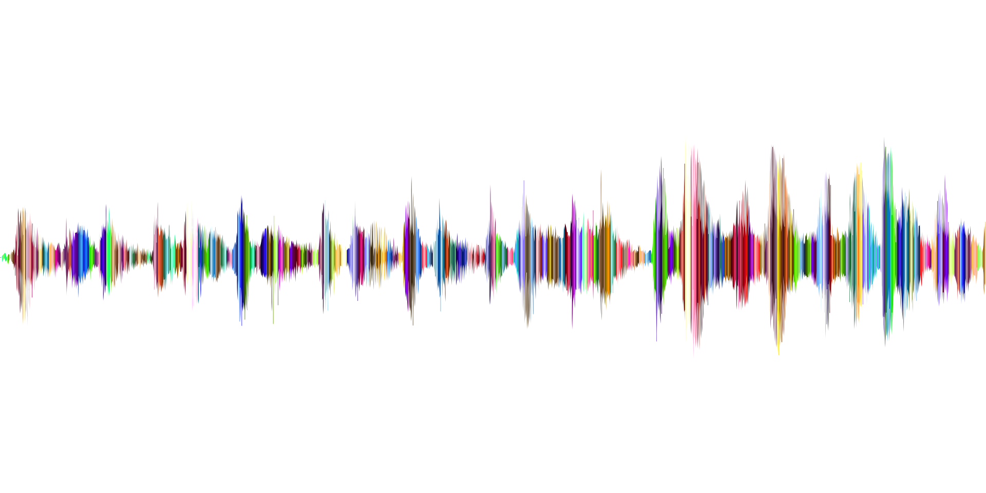 Sound wave in different colours