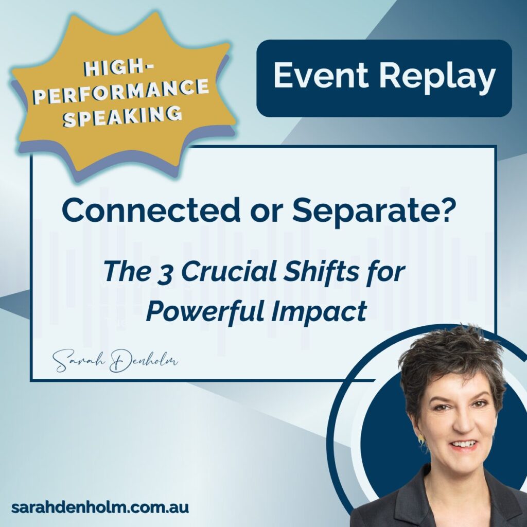 High-performance speaking LinkedIn replay