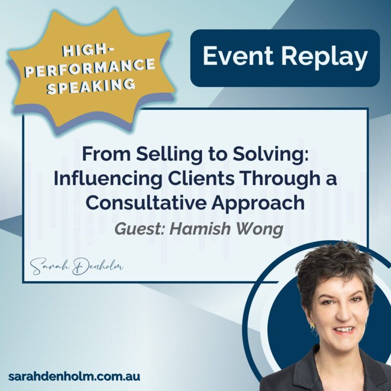 From Selling to Solving – The Consultative Approach to Building Client Trust